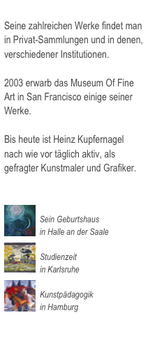 Seine zahlreichen Werke...